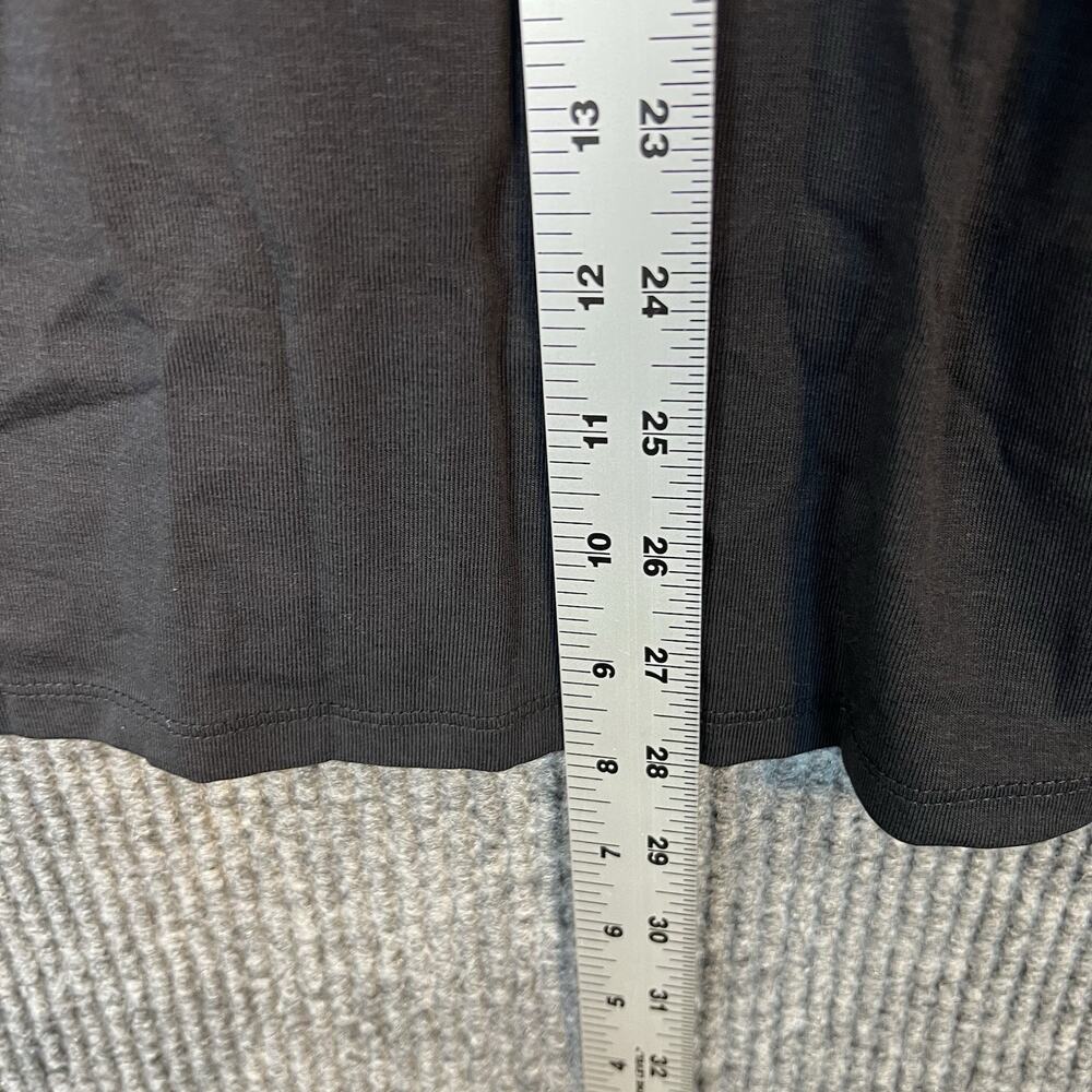 Belle by Kim Gravel TripleLuxe Micro Rib Mock Neck Top Black Womens Size XL - Picture 10 of 10